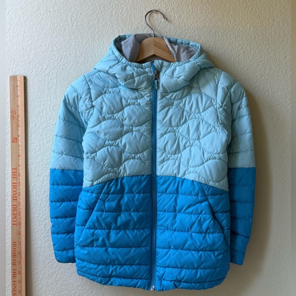 Columbia Two-Tone Blue Puffer Jacket for Kids - Picture 2 of 9